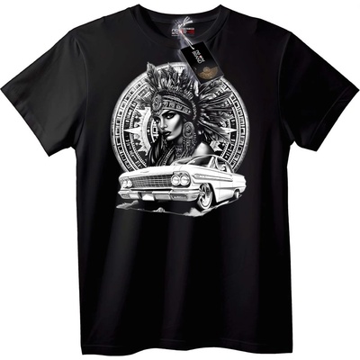 NOONEBRAND Тениска Местен Вожд и Класически Автомобил - 2XL, White