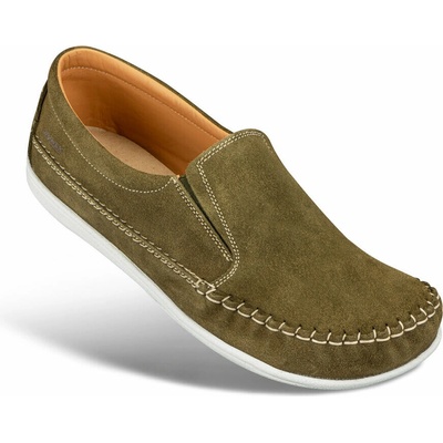 Pánské nazouvací polobotky khaki – Zboží Dáma