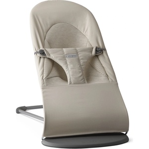 BabyBjörn Бебешки шезлонг BabyBjorn - Balance Soft, Tri Fabric, Sand Grey (1814-005002) - ozone