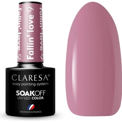 Claresa SoakOff UV/LED Color Fallin' Love gelový lak na nehty odstín 9 5 g