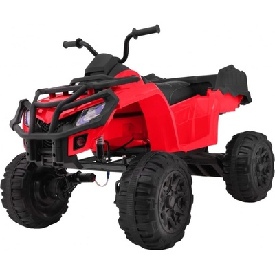 Joko veľká Elektrická štvorkolka 4x4 XL ATV kožené sedadlo penové kolesá rádio USB červená