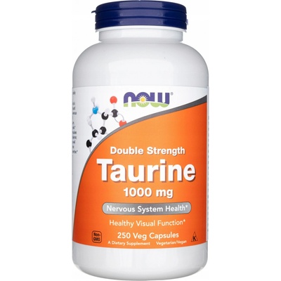 NOW Taurine Double strenght 1000 mg 250 kapslí
