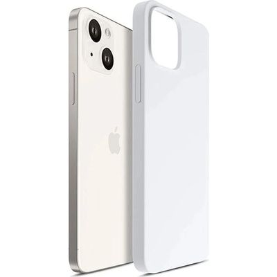 3mk Protection Калъф за Apple iPhone 14, силиконов, 3MK Hardy Case, бял