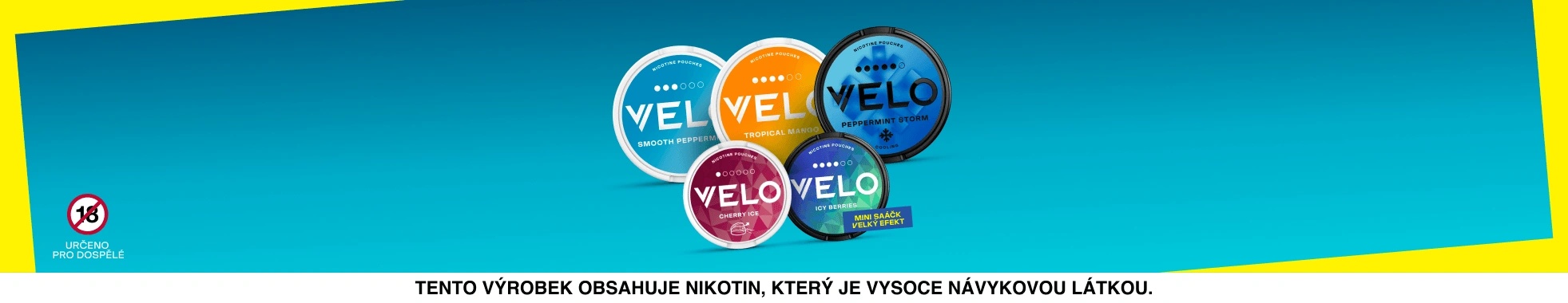 Profily nikotinových sáčků VELO Profily nikotinových sáčků VELO