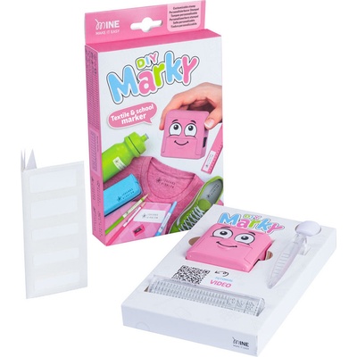 COLOP Razítko na textil Marky růžová černý polštářek puzzle – Zboží Dáma