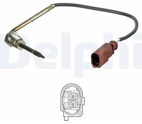 DELPHI Čidlo teploty výfukových plynů DF TS30180
