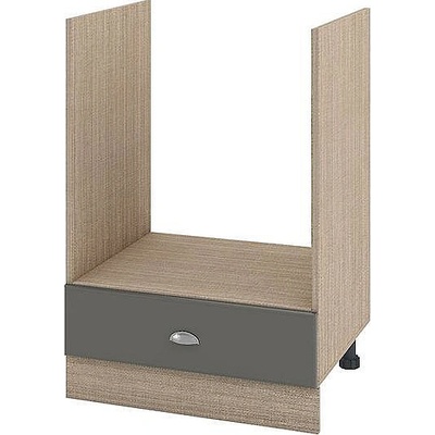 ИРИМ Долен кухненски шкаф за вградена фурна Сити МФ-Цимент мат-06-36 60 см