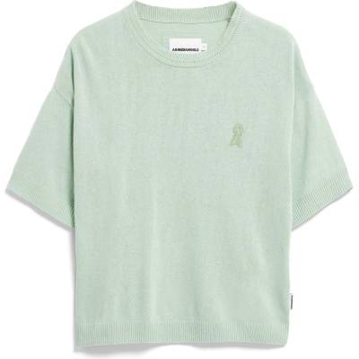 Armedangels Дамска тениска ARMEDANGELS Women's S Sl Linen Blend Knit Sweater T-shirt - Foam (916-6594-0112)