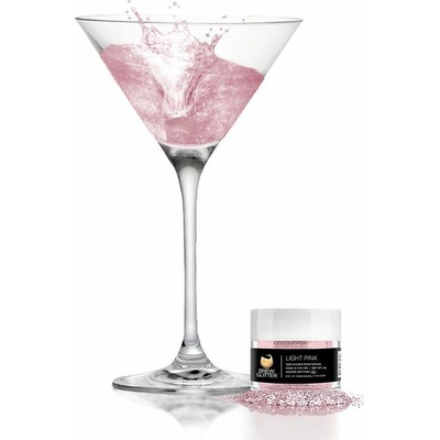 Brew Glitter Jedlé trblietky do nápojov svetloružové jemné/svetloružové Brew Glitter 4 g