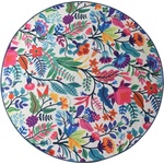 Foutastic Килимче за баня Wild Garden Circle, ø 100 cm - Foutastic (359CHL4155)