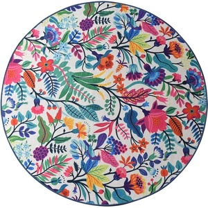 Foutastic Килимче за баня Wild Garden Circle, ø 100 cm - Foutastic (359CHL4155)