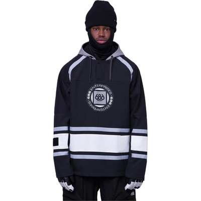 686 Mens Waterproof Slapshot Hoody Black Colorblock