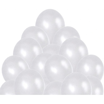 Belbal Balónek bílý metalický 070