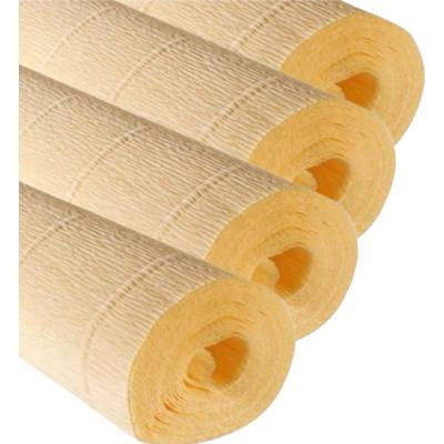 Cartotecnica Rossi Krepová látka Talianska 577 Žltá Béžová 50x250 Dekoratívna Hrubá 180g