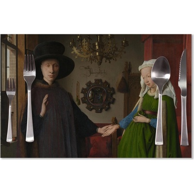 Sablio Prestieranie Svadba manželov - Jan van Eyck 40x30cm