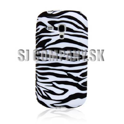 Silikónový obal Samsung Galaxy S III Mini – Zebra
