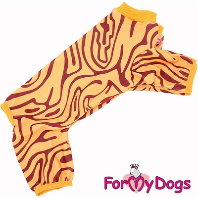 FOR MY DOGS Pyžamo pro psy Yellow&Burgundy