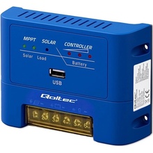 Qoltec MPPT solární regulátor nabíjení 15A | 12V/24V LiFePO4