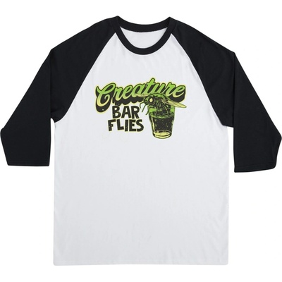 Creature tričko Barfly 3/4 Sleeve Midweight White/Black