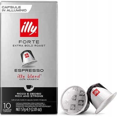 Illy Forte Extra Bold Roast kapsle Do Nespresso 10 ks