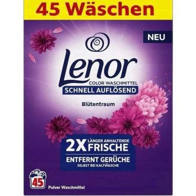 Lenor Amethyst Flower prací prášek na barevné prádlo 45 PD