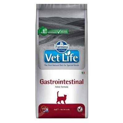 Vet Life Natural Diet Cat Gastro Intestinal - за храносмилателни разстройства при котки 2kg