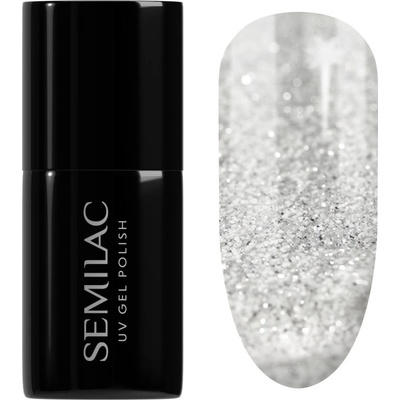 Semilac UV Hybrid Winter Collection gelový lak na nehty s použitím UV/LED lampy odstín 605 White Flash 7 ml