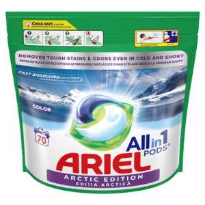 Ariel Color Arctic, капсули за пране, за цветни тъкани, 70 бр (8700216804295)