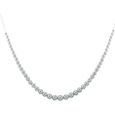 Eppi Luxusný strieborný náhrdelník s lab-grown diamantmi N49260