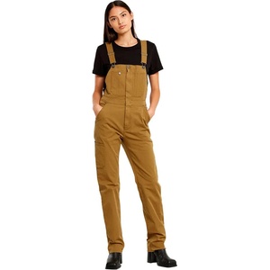 G-STAR Slim Dungaree sleeveless overall - Brown (Dark Mustard)
