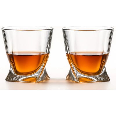 Crystalite Bohemia sklenice na whisky Quadro 2 x 340 ml