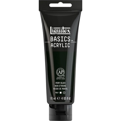 Liquitex Basic АКРИЛНА боя 244 Ivory Black 118 ml 1 бр (72.1244)
