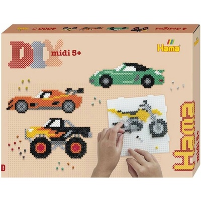 Hama koralky Hama Velká dárková sada Vozidla midi (028178031626)