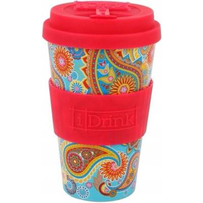 I Drink termohrnek RPED plast 435 ml Paisley