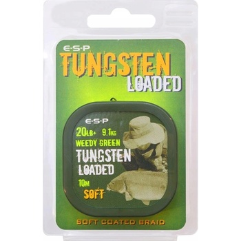ESP šnúra Tungsten Loaded 10m 20lb 9,1kg Soft Weedy Green