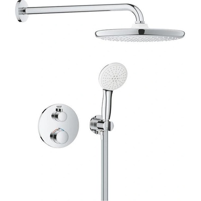 Deplan Grohtherm Tempesta 250, душ система с 2 извода (1039960000)