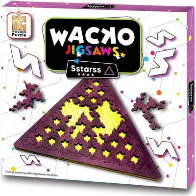 Eureka Дървен логически пъзел Eureka - Wacko Jigsaw Sstarss (473489)