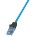 LogiLink Premium пач кабел, Cat. 6A, U/UTP, 10G/PoE/HDBT, син, 5 м