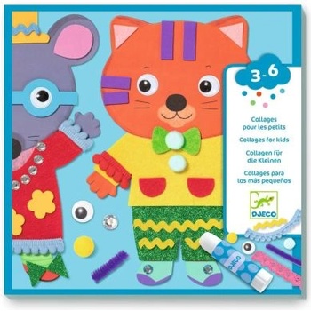 DJECO Творчески комплект - Създай колажи с малки сладурчета - Djeco (DJ00072)