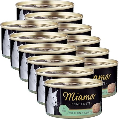 Miamor Консерва Miamor Filet тонь и зеленчуци 12 x 100 г