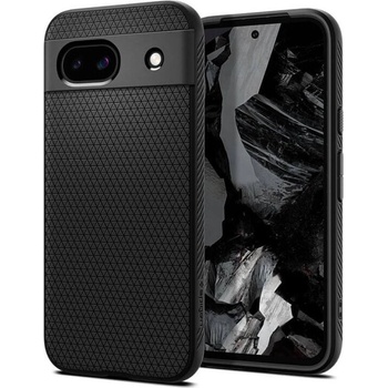 Spigen Противоударен Силиконов Калъф за Google Pixel 8A, Spigen Liquid Air Case, Черен (ACS07257)