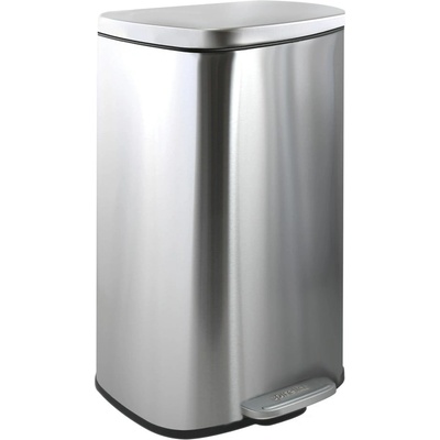 spirella Стоманено кошче за боклук с педал в матово сребрист цвят 50 l Akira - Spirella (10.21574)