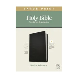 NLT Large Print Thinline Reference Bible, Filament Enabled Edition (Red Letter, Leatherlike, Black) | Tyndale (ISBN: 9781496444905)