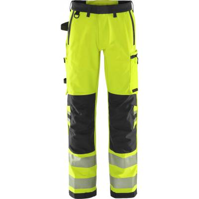 Fristads Green výstražné strečové nohavice 2645 GSTP Výstražná žltá Čierna