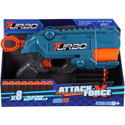 Alltoys Blaster Turbo + 8 ks nábojů
