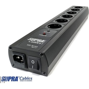 Supra Cables Supra Mains Block MD06-EU/SP SPC Black Switch - Silver Edition - Защита от пренапрежение (073216)