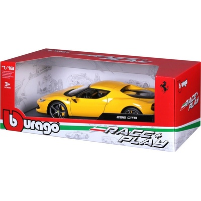 Bburago Ferrari 296 GTB žltá 1:18