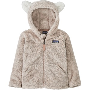 Patagonia Детско поларено яке Patagonia Kid's Furry Friends Hoody Fleece jacket - Shroom Taupe - размер 3-6 Months (703-2285-1013)