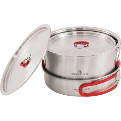 Sada hrncov Robens Sierra Steel Cook Set L Farba: strieborná