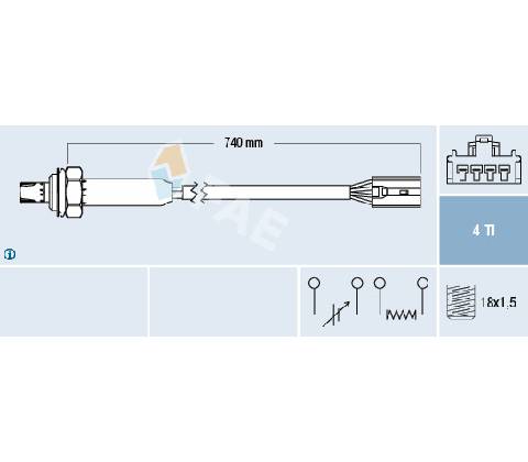 Lambda sonda FAE 77189